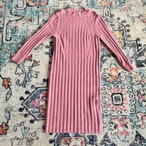 Dusty Rose Midi Sweater Dress